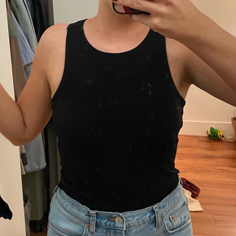 Leith Black Bodysuit